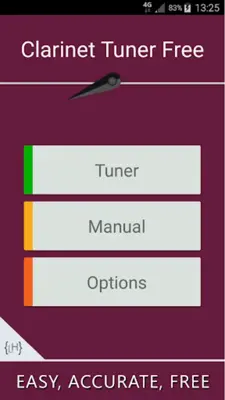 Clarinet Tuner Fast & Precise android App screenshot 0