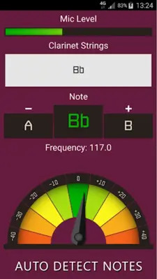 Clarinet Tuner Fast & Precise android App screenshot 2